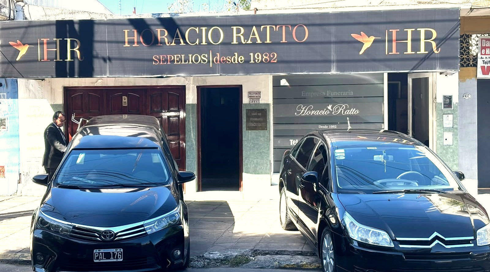 Frente de Horacio Ratto Sepelios en H. Yrigoyen 445, Merlo