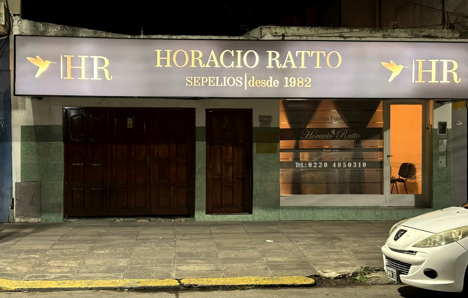 El frente de noche